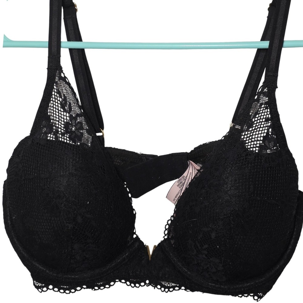 Victoria's‎ Secret Very Sexy Plunge Bra 34D Black New 11276582